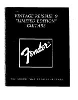 Fender Reissue-62-Custom-Telecaster-Japan1986 - Owners Manual 